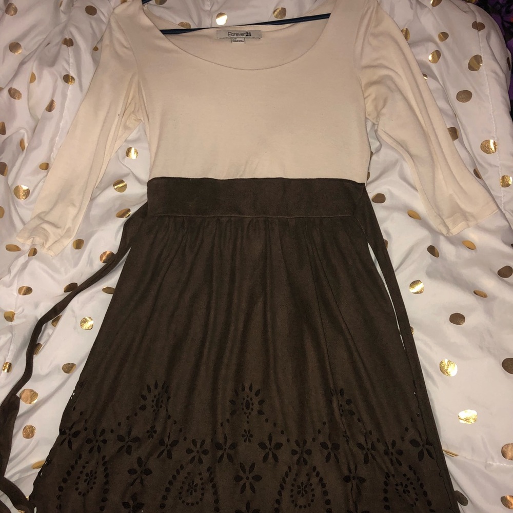 Cut-Out Floral Dress